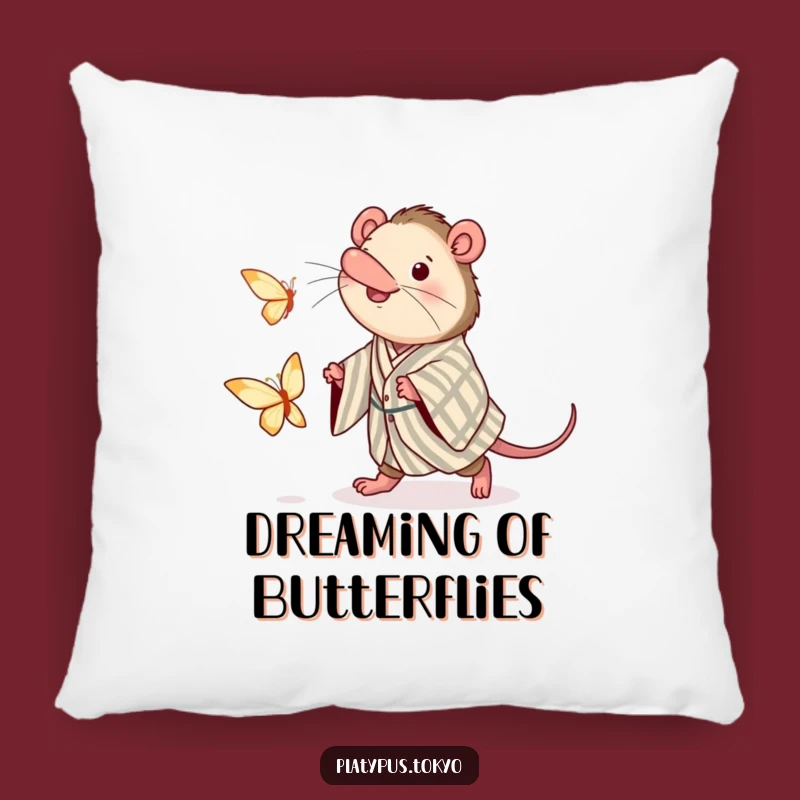 Funny Platypus Kimono Pillow: Cozy Comfort with a Side of Chuckles