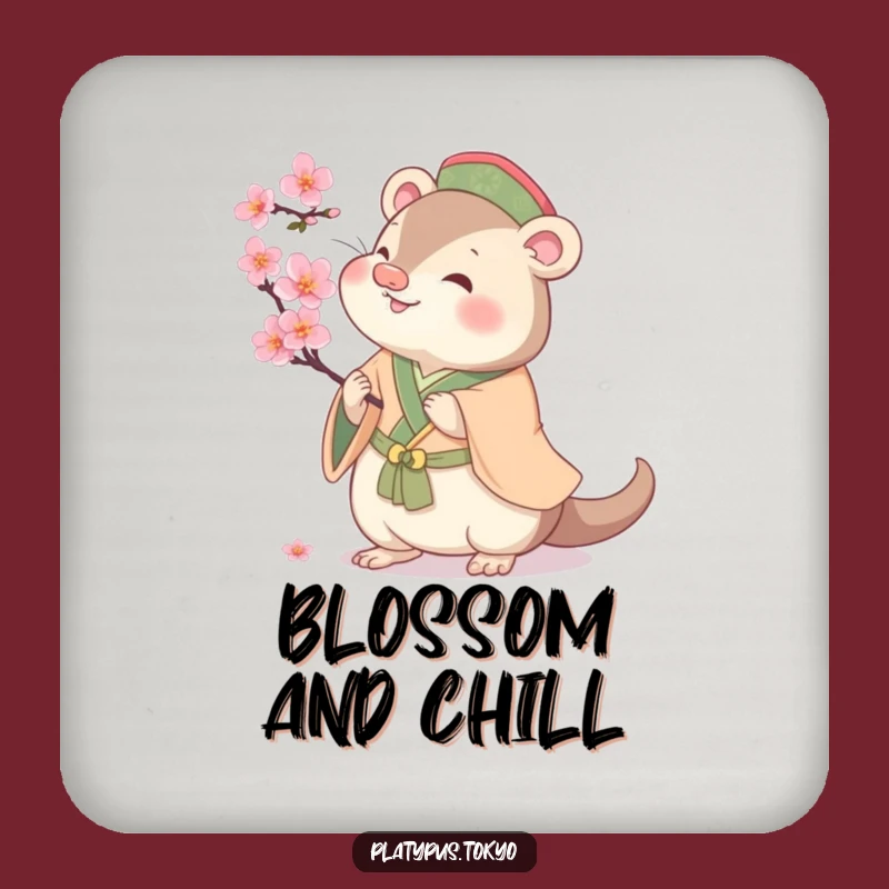 Funny Platypus Blossom Coaster - Adorable & Hilarious Protection for Surfaces