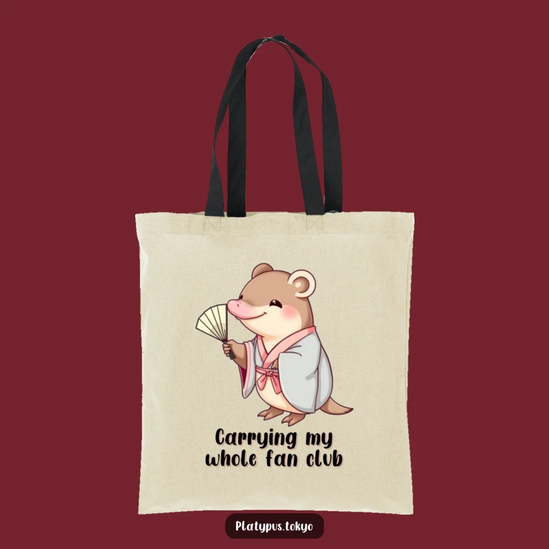 Funny Platypus Kimono Tote Bag - Stylish & Hilarious Carry-All